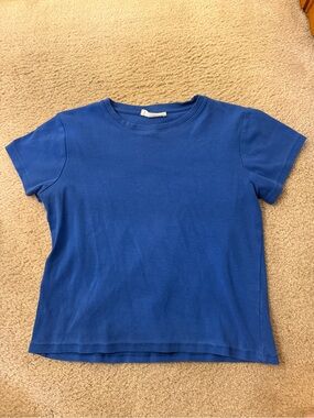 Cotton On Blue Short-Sleeve Crewneck T-Shirt